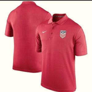 NEW Mens NIKE US MNT Varsity Performance Polo Fanatics Outdoor Soccer Dri Fit